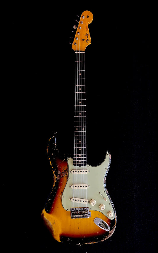 Fender Custom Shop '61 Stratocaster Heavy Relic Super Faded Aged Sunburst