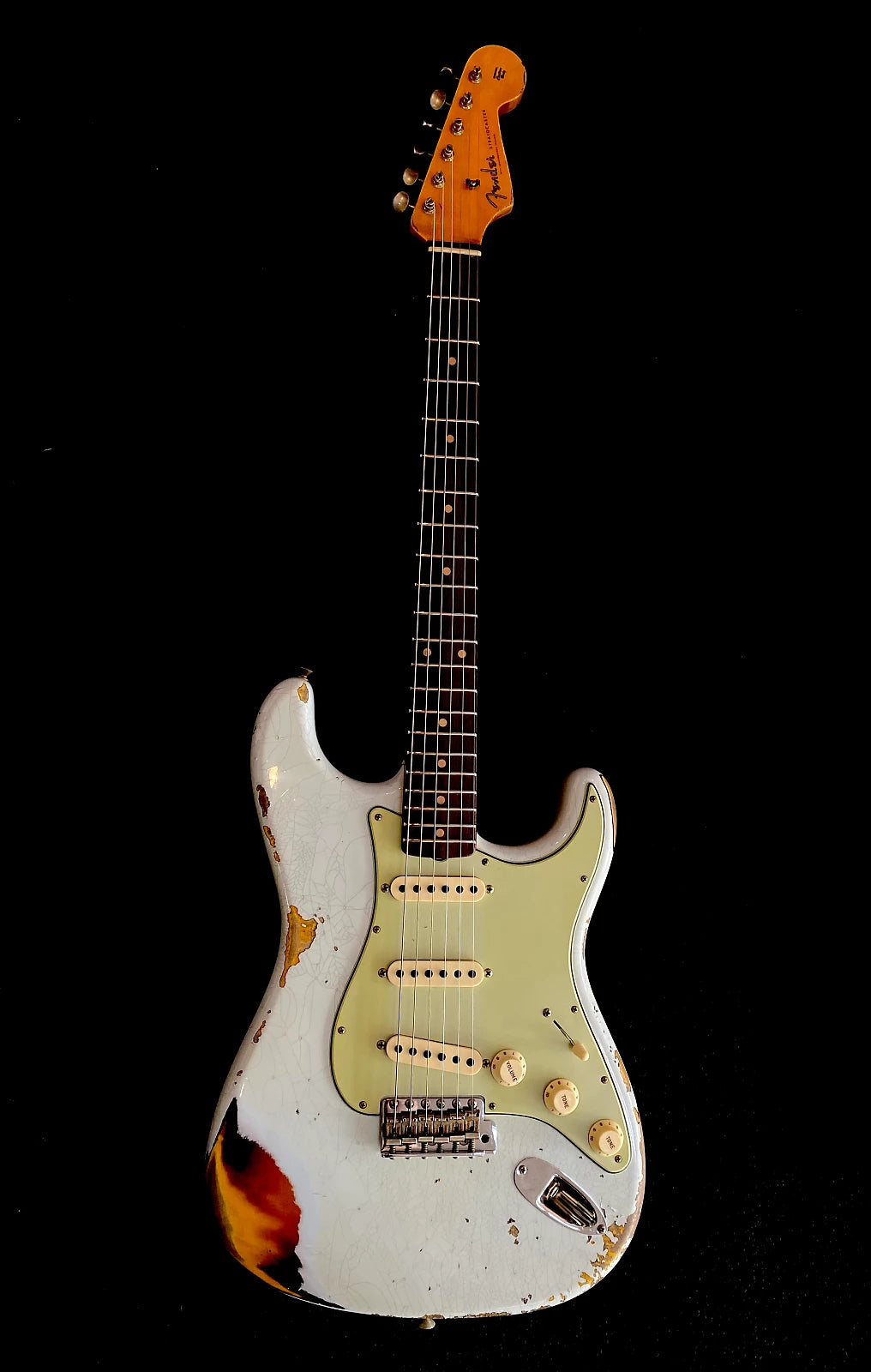 Fender Custom Shop 1961 Stratocaster Heavy Relic Super Faded Aged Sonic Blue / 3 Tone Sunburst