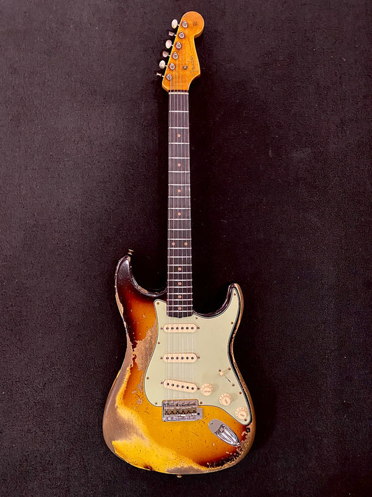 Fender Custom Shop LTD 59 Stratocaster Super Heavy Relic Chocolate Brown Sunburst