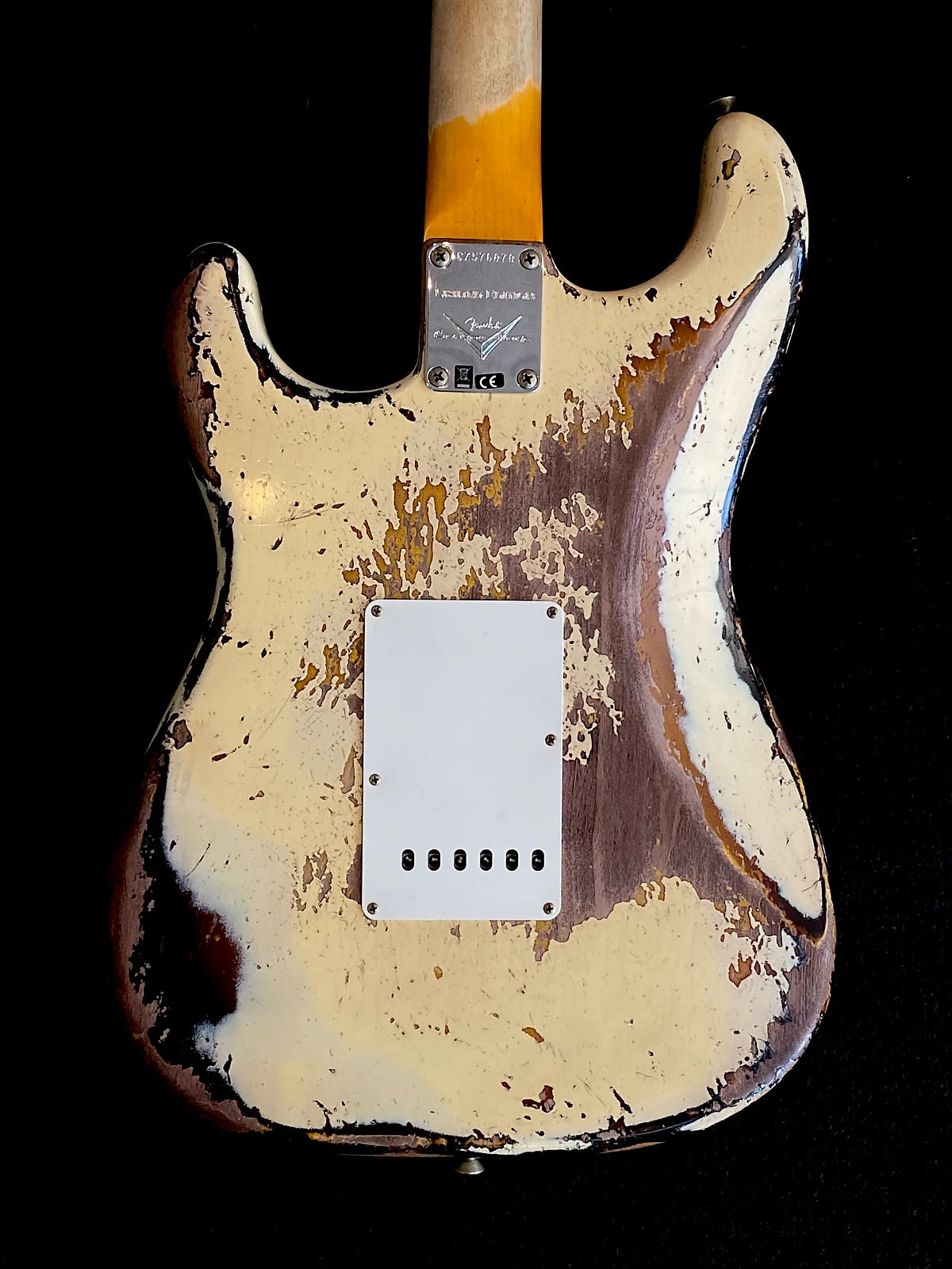 Fender Custom Shop LTD 59 Stratocaster Super Heavy Relic - Vintage White / 3 Tone Sunburst