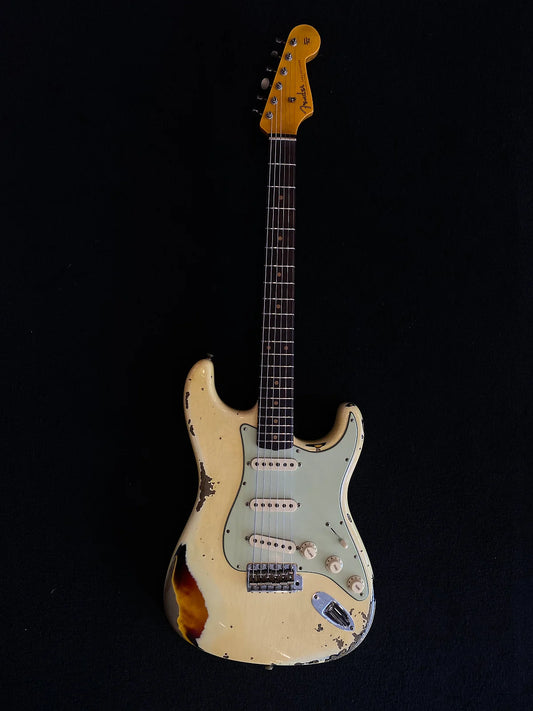 Fender Custom Shop 61 Stratocaster Vintage White / 3 Color Sunburst Heavy Relic