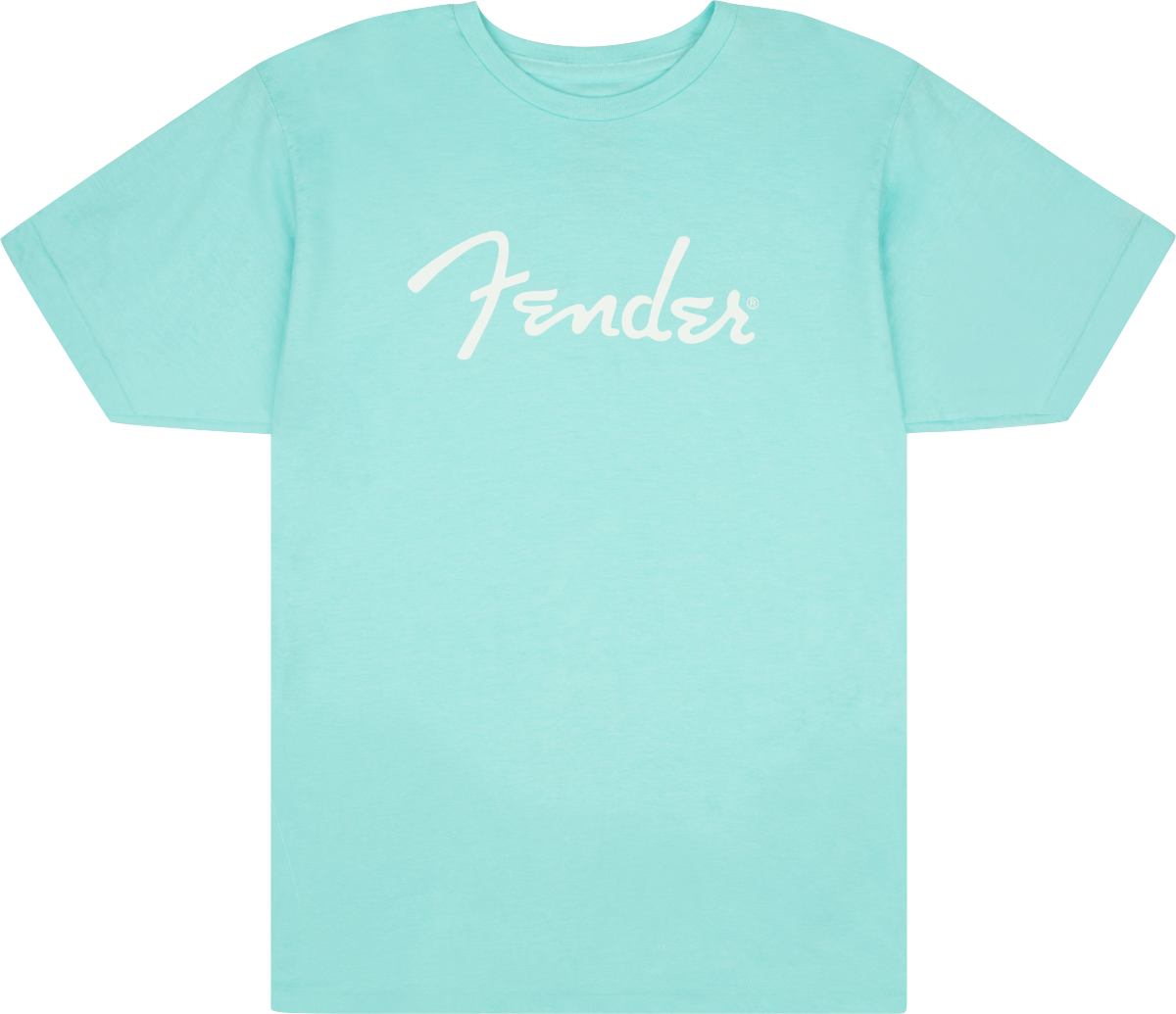 Fender® Spaghetti Logo T-Shirt, Daphne Blue