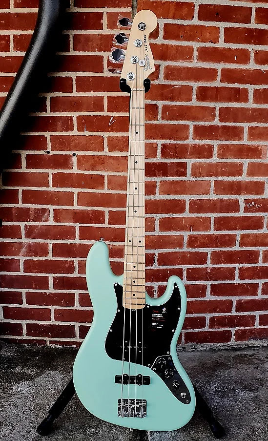 Fender American Performer Jazz Bass with Maple Fretboard 2020 Satin Surf  Green